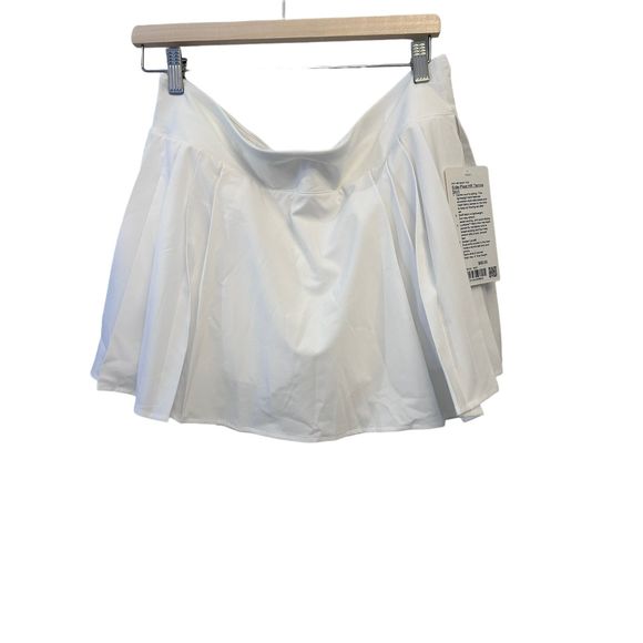 Lululemon Side-pleat HR Tennis Skirt Size 12 WHITE NWT - Picture 1 of 4
